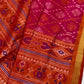Pink Patola Ikkat Light Weight Silk Saree - 
