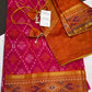 Pink Patola Ikkat Light Weight Silk Saree - 