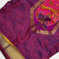 Pink Purple Patola Ikkat Light Weight Silk Saree - 