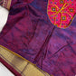 Pink Purple Patola Ikkat Light Weight Silk Saree - 
