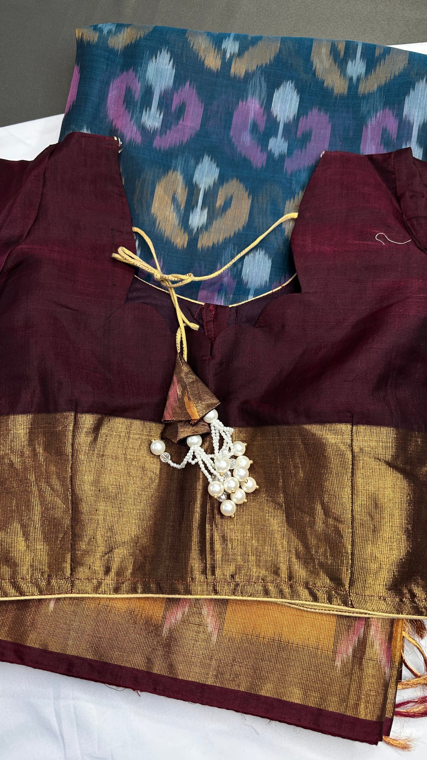Pure Cotton Silk Pochampally Ikkat Saree - 