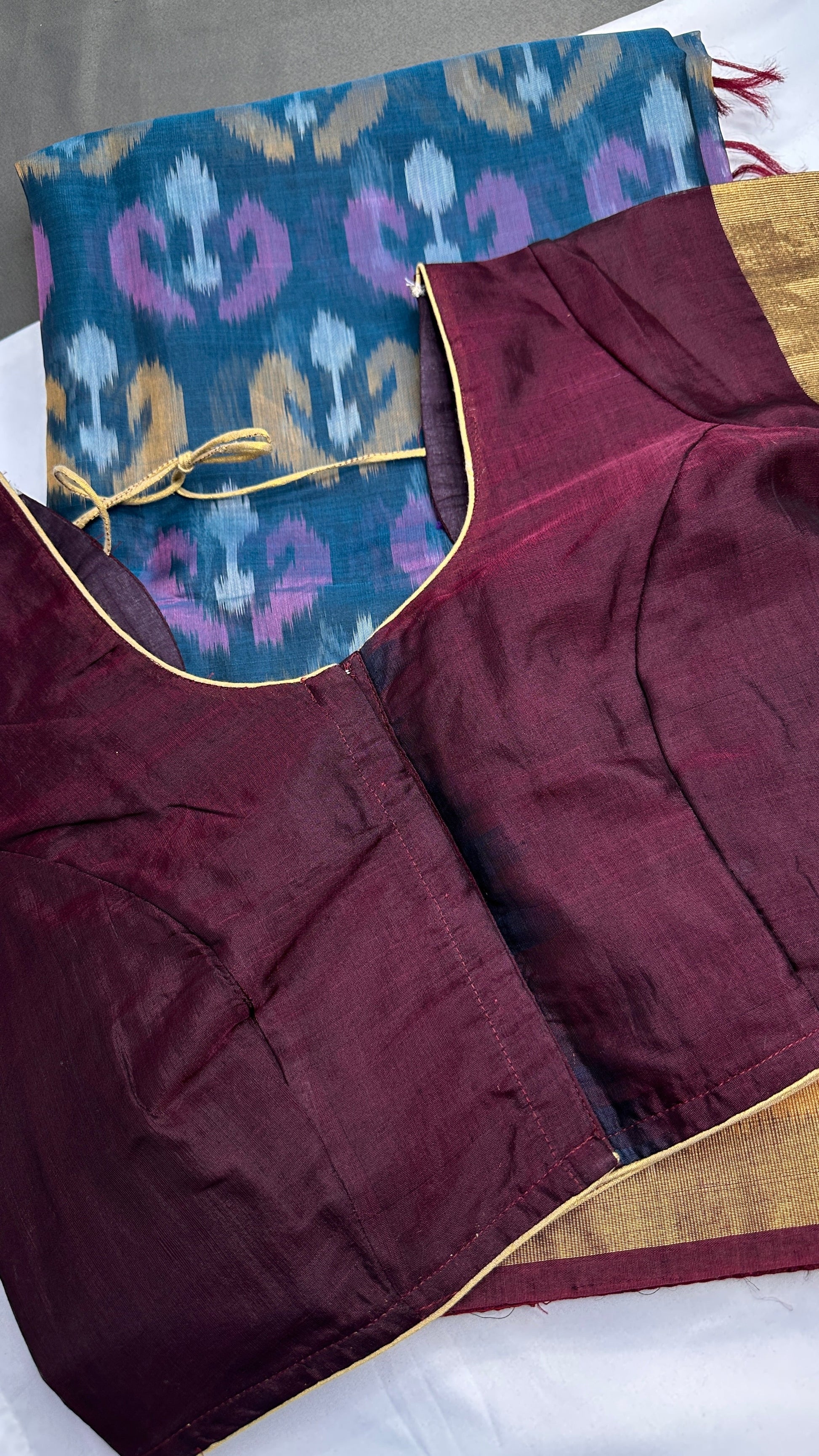 Pure Cotton Silk Pochampally Ikkat Saree - 