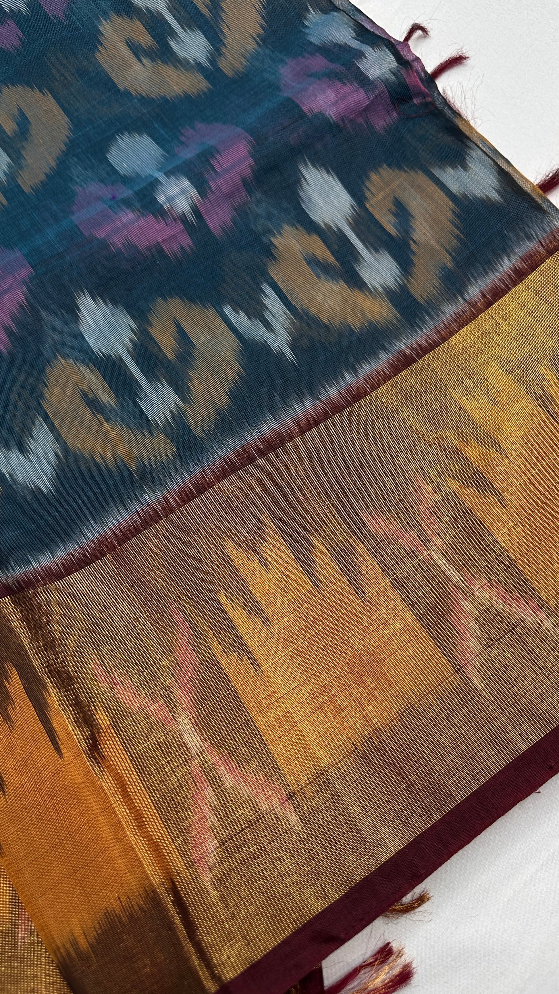 Pure Cotton Silk Pochampally Ikkat Saree - 