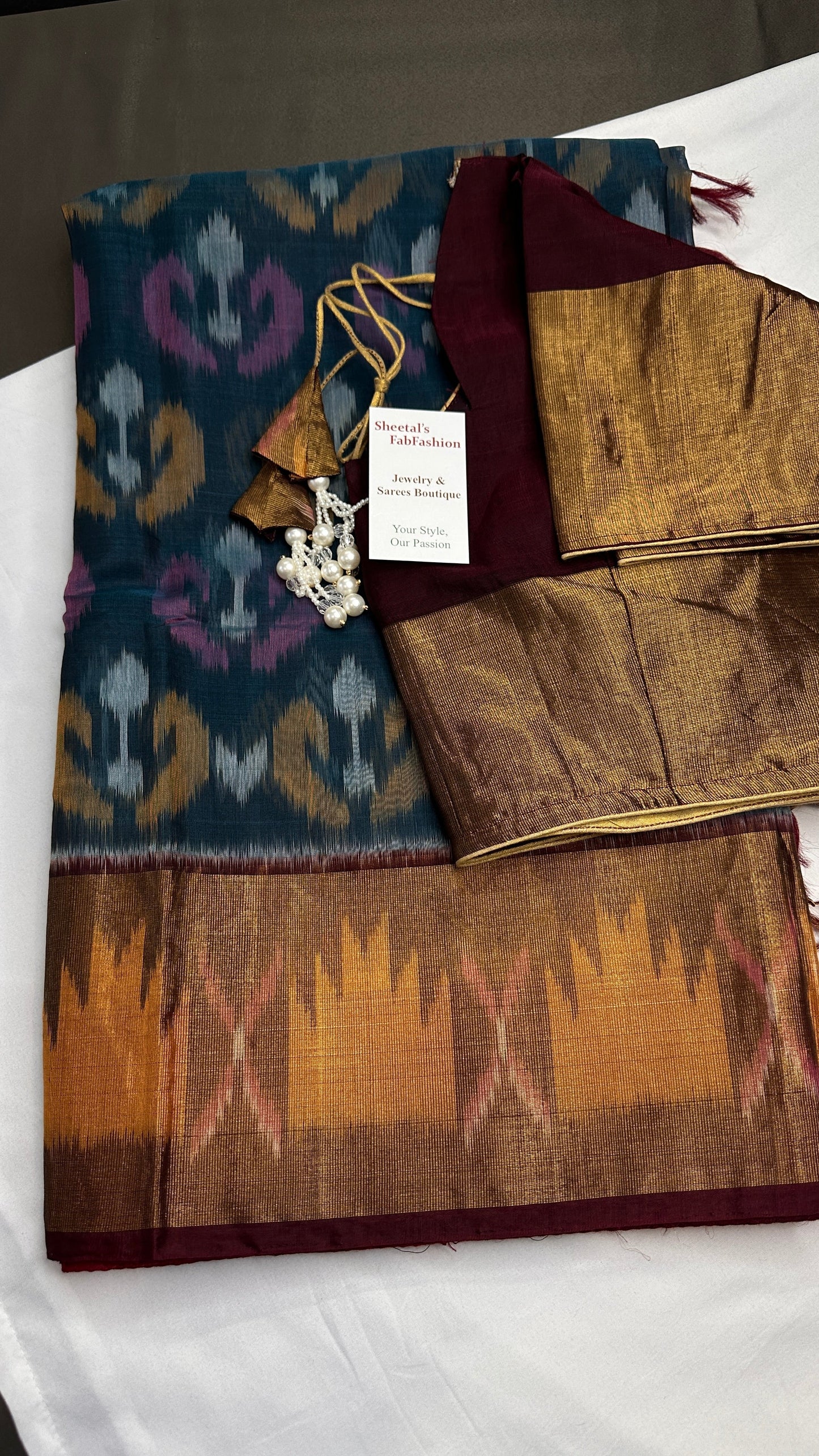 Pure Cotton Silk Pochampally Ikkat Saree - 