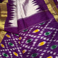 Pure Silk Handloom Pochampally Ikkat Purple Saree - 