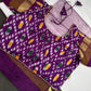 Pure Silk Handloom Pochampally Ikkat Purple Saree - 