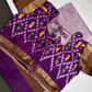 Pure Silk Handloom Pochampally Ikkat Purple Saree - 
