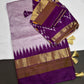 Pure Silk Handloom Pochampally Ikkat Purple Saree - 