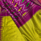 Pure Silk Handloom Pochampally Ikkat Green Saree - 