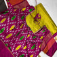 Pure Silk Handloom Pochampally Ikkat Green Saree - 