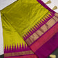 Pure Silk Handloom Pochampally Ikkat Green Saree - 