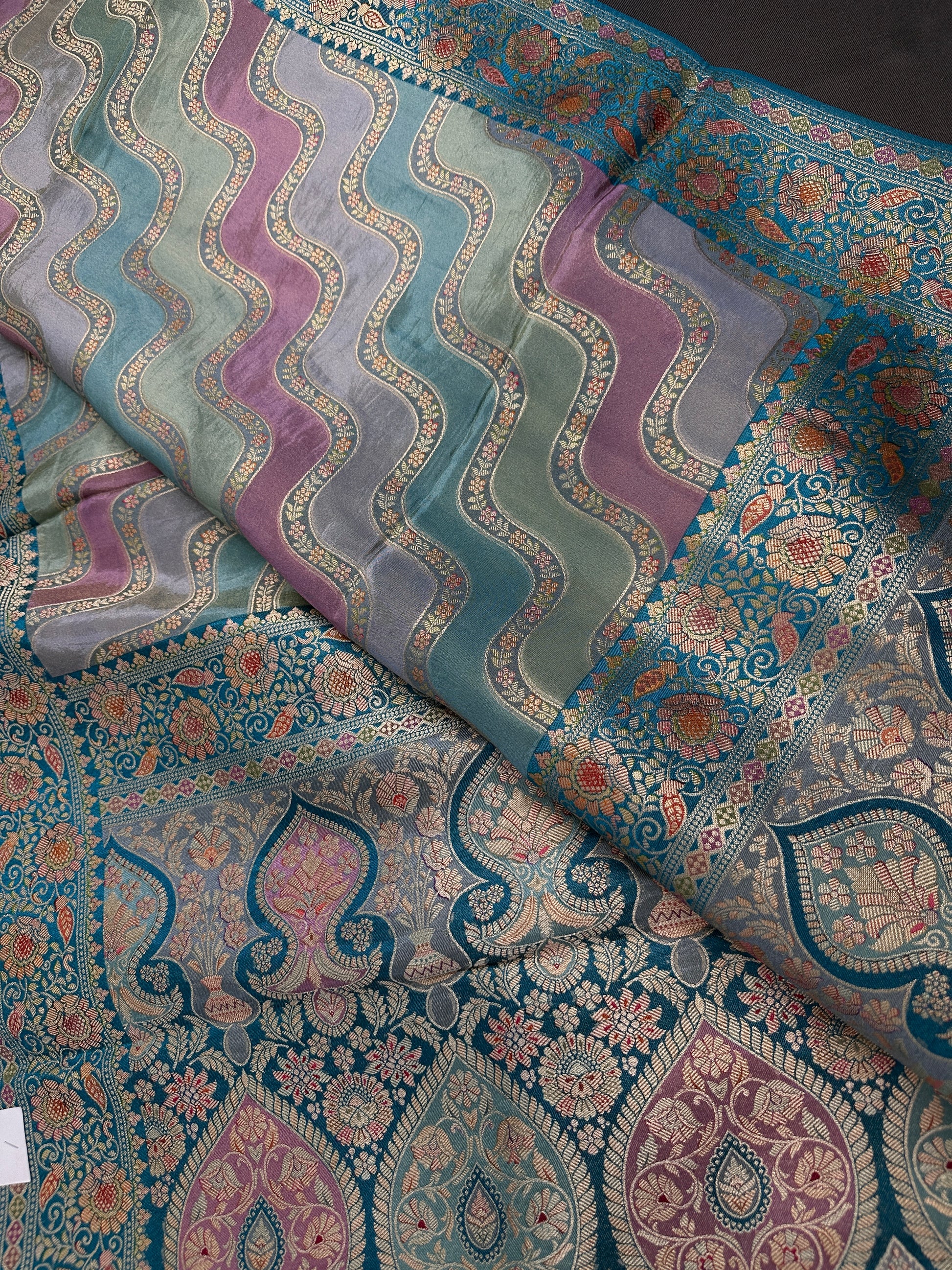 Pashmina Weaving Banarsi Silk Saree - 
