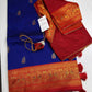 Blue Purple Paithani Silk Saree - 