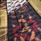 Pure Cotton Silk Pochampally Beige Ikkat Saree - 