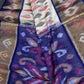 Pure Cotton Silk Pochampally Beige Blue Ikkat Saree - 