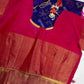 Pure Cotton Silk Pochampally Blue Pink Ikkat Saree - 