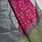 Semi Kanchi Palki Bharat Pink Butterfly Saree - 