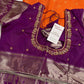 Semi Kanchi Palki Bharat Orange Saree - 