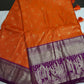 Semi Kanchi Palki Bharat Orange Saree - 