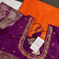 Semi Kanchi Palki Bharat Orange Saree - 