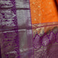 Semi Kanchi Palki Bharat Orange Saree - 