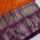 Semi Kanchi Palki Bharat Orange Saree - 