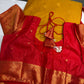 Semi Gadwal Mustard Red Saree - 