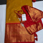 Semi Gadwal Mustard Red Saree - 