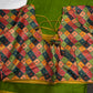 Mysore Crepe Green Semi Silk with 2 Blouses - 