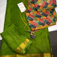 Mysore Crepe Green Semi Silk with 2 Blouses - 