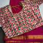 Mysore Crepe Pink Semi Silk with 2 Blouses - 