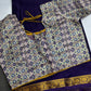 Mysore Crepe Purple Semi Silk with 2 Blouses - 