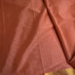 Mysore Crepe Peach Semi Silk with 2 Blouses - 