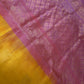 Pure Venkatgiri Handloom Yellow Pink Silk Saree - 
