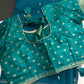 Soft Silk Teal Green Saree - 
