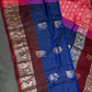 Gap Border Mangalgiri Semi Blue Sillk Saree - 