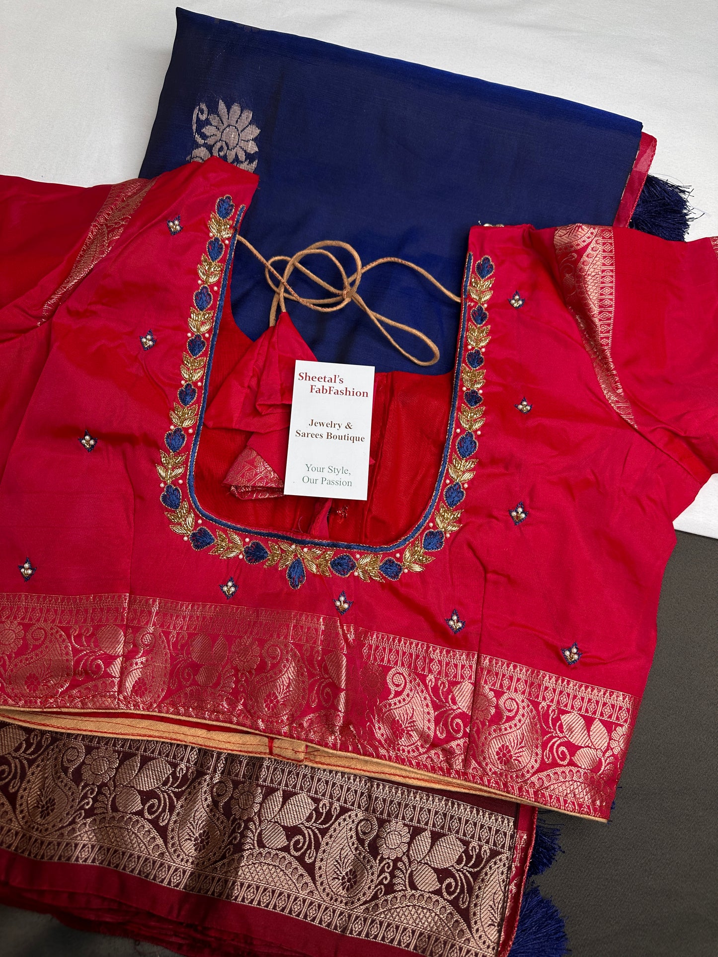 Gap Border Mangalgiri Semi Blue Sillk Saree - 