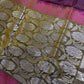 Gap Border Mangalgiri Semi Maroon Green Sillk Saree - 