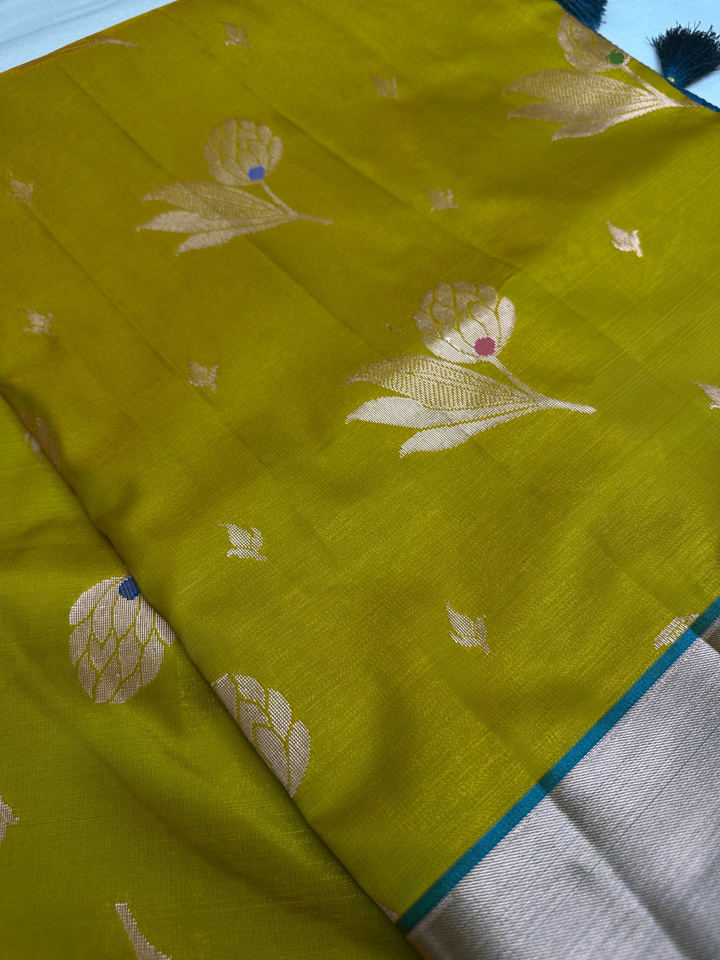 Semi Kanchi Pattu Green Silk Saree - 