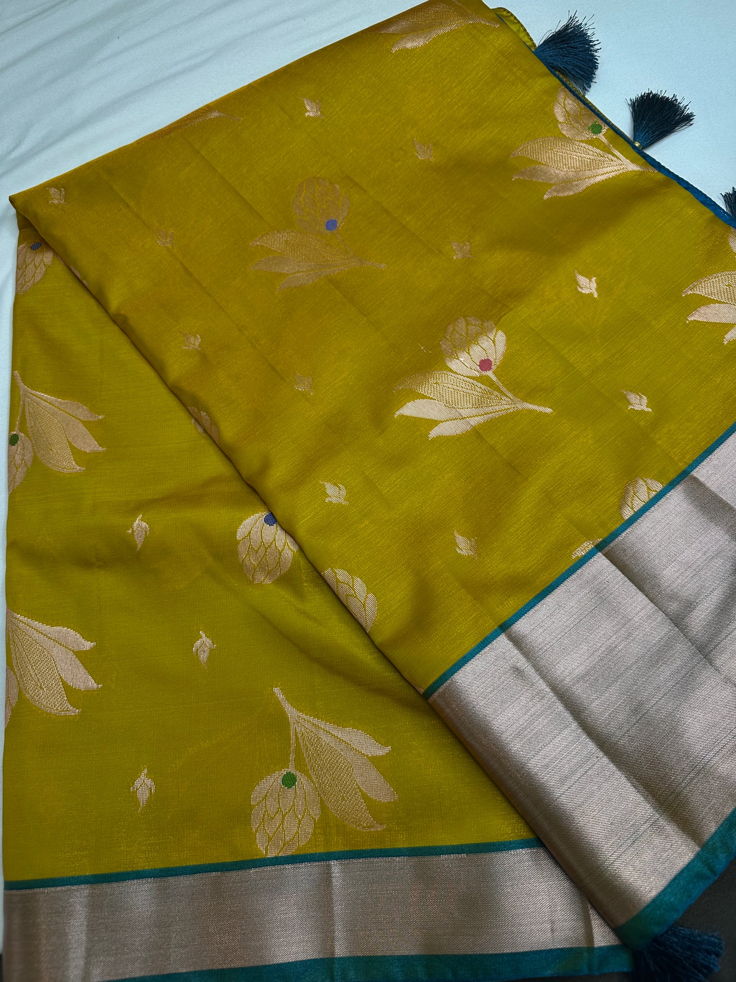 Semi Kanchi Pattu Green Silk Saree - 