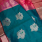 Semi Kanchi Pattu Blue Pink Silk Saree - 