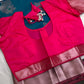Semi Kanchi Pattu Blue Pink Silk Saree - 