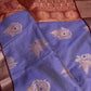 Semi Kanchi Pattu Purple Lavender Silk Saree - 