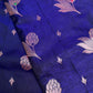 Semi Kanchi Pattu Blue Pink Silk Saree - 