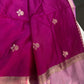 Pink lavender Raw Mango Light Weight Silk Saree - 