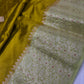 Green Raw Mango Light Weight Silk Saree - 