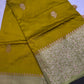 Green Raw Mango Light Weight Silk Saree - 