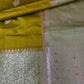 Green Raw Mango Light Weight Silk Saree - 