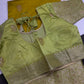 Green Raw Mango Light Weight Silk Saree - 