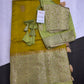 Green Raw Mango Light Weight Silk Saree - 